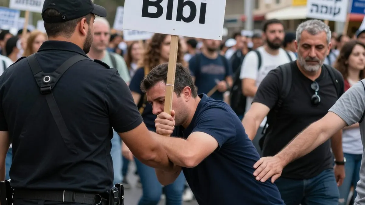 23-year-old man arrested for shoving one of Bennett's bodyguards in Tel Aviv